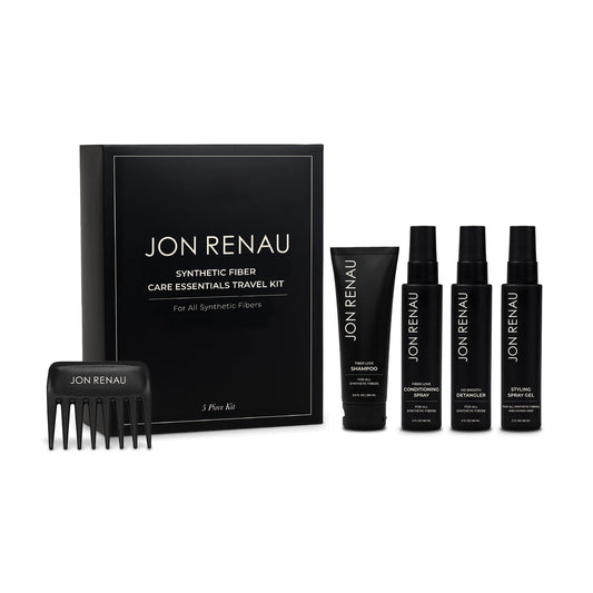 Jon Renau Synthetic Wig Care Travel Kit, 5-Piece Set - Wig Shampoo and Conditioner, Detangler Spray, Styling Gel, Wide Tooth Comb, Travel Sized Beauty & Personal Care Jon Renau