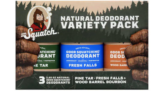 Dr. Squatch Men's Natural Deordorant Variety Pack, 2.65 oz (3 pack) Beauty and Personal Care Dr. Squatch