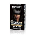 Revlon Realistic Vivid Colour Protein Infused Permanent Color Hair Dye with Color Lock Technology, Jet Black 110ml