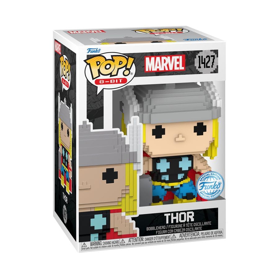 Funko Pop! Marvel: 8-Bit - Thor - Marvel Comics - Collectible Vinyl Figure - Gift Idea - Official Merchandise - Toys for Children and Adults - Comic…