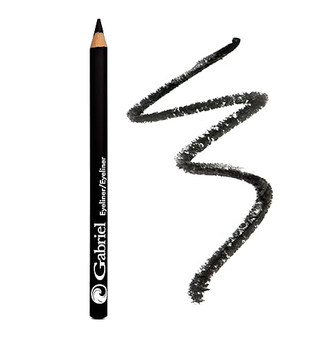 Gabriel Cosmetics Classic Eyeliner (Black), Natural Eye Liner, Paraben Free, Vegan, Gluten-free, Cruelty- free, Non GMO, long lasting, Infused