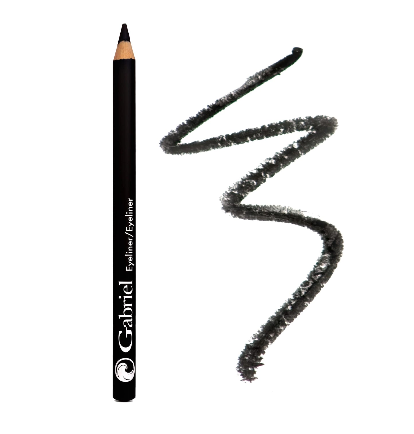 Gabriel Cosmetics Classic Eyeliner (Black), Natural Eye Liner, Paraben Free, Vegan, Gluten-free, Cruelty- free, Non GMO, long lasting, Infused