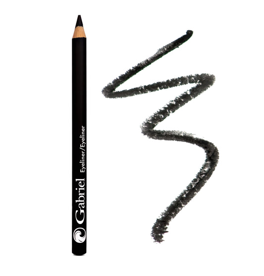 Gabriel Cosmetics Classic Eyeliner (Black), Natural Eye Liner, Paraben Free, Vegan, Gluten-free, Cruelty- free, Non GMO, long lasting, Infused