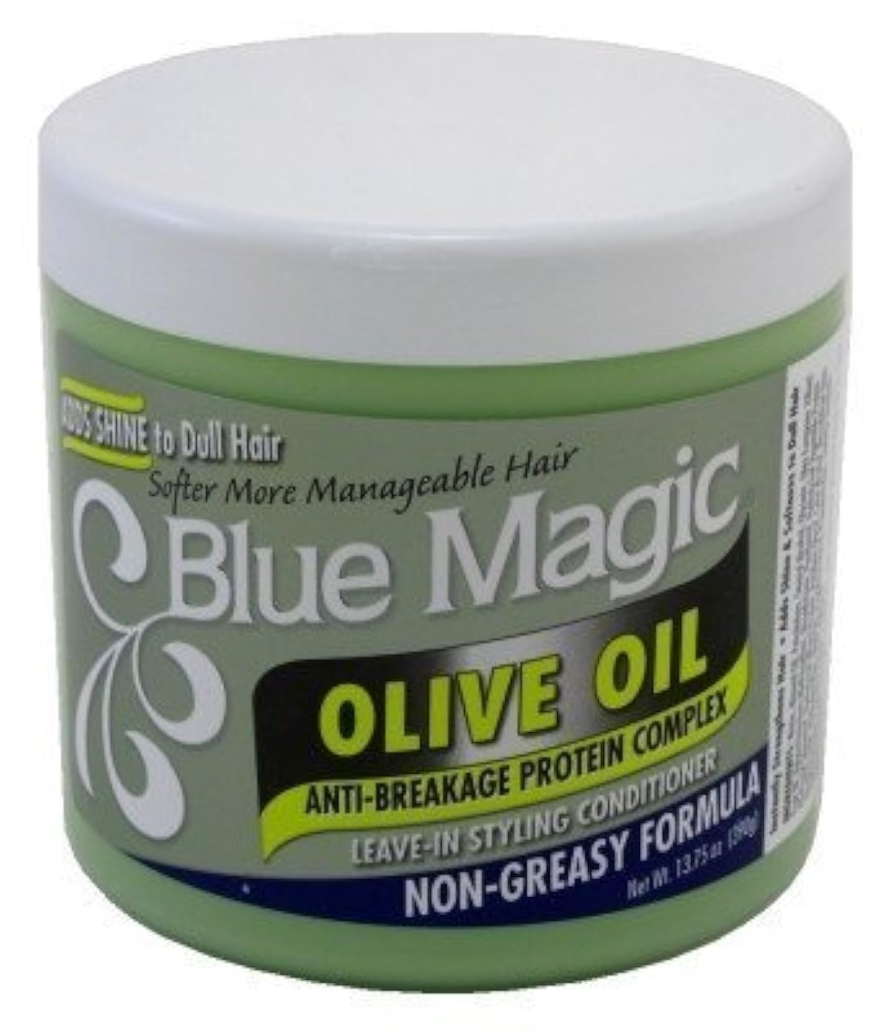 Blue Magic Olive Oil 13.75 Ounce Jar (406.6ml) (2 Pack)