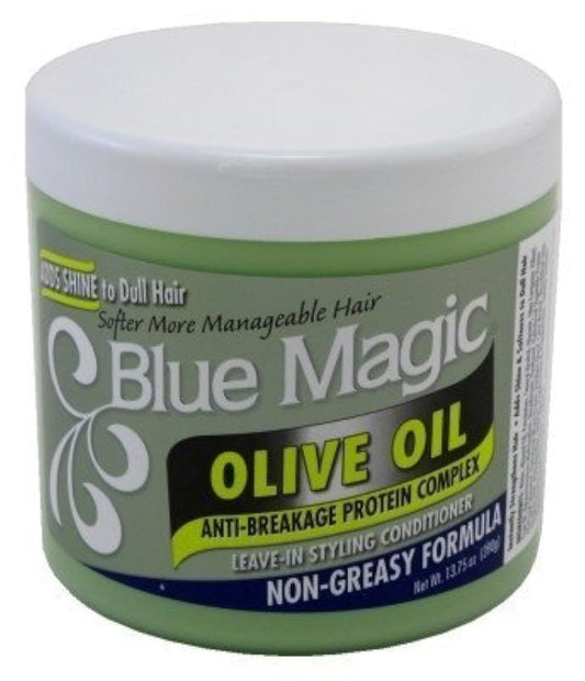 Blue Magic Olive Oil 13.75 Ounce Jar (406.6ml) (2 Pack)