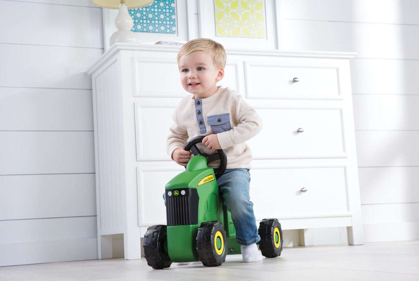 John Deere Sit N Scoot Silhouette Tractor Active Play for Babies