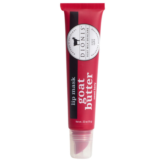 Dionis Goat Butter Lip Mask - Hydration Lip Treatment with Gentle Exfoliation, Conditioning Mask with Shea Butter, Jojoba Oil, Raspberry Seed Oil