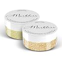 MARBLERS Twinkle Face & Body Glitter Duo [Unicorn Yellow & Silk Beige] 0.36oz (10g) | Non-Toxic | Cruelty-Free | Eyeshadow, Nail Polish, Nail Art |