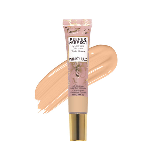 Winky Lux Peeper Perfect Under Eye Concealer, Makeup & Eye Brightener, Full Coverage Concealer for Dark Circles, Color Corrector & Eye Primer