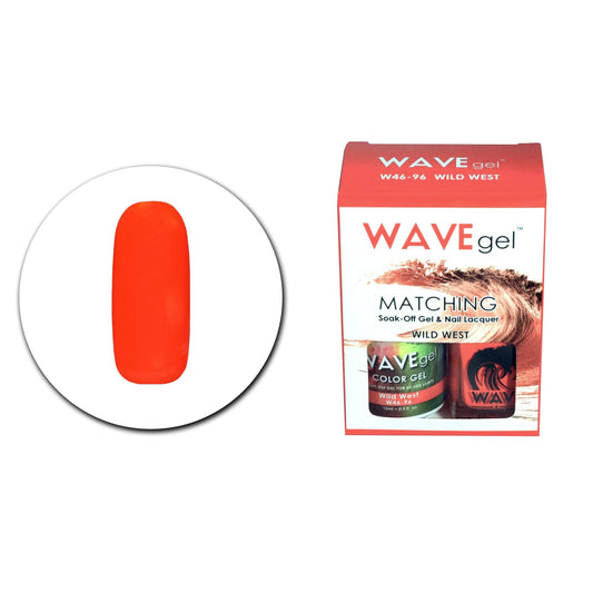 WAVEGEL Soak-0ff Gel & Nail Lacquer Matching Duo Set - Wild West - W4696-4696 I 0.5 Oz Beauty & Personal Care WAVE gel