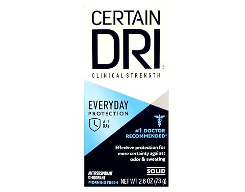 Certain Dri Everyday Strength Clinical Antiperspirant/Deodorant Morning Fresh Solid, 2.6 oz, 7-Pack