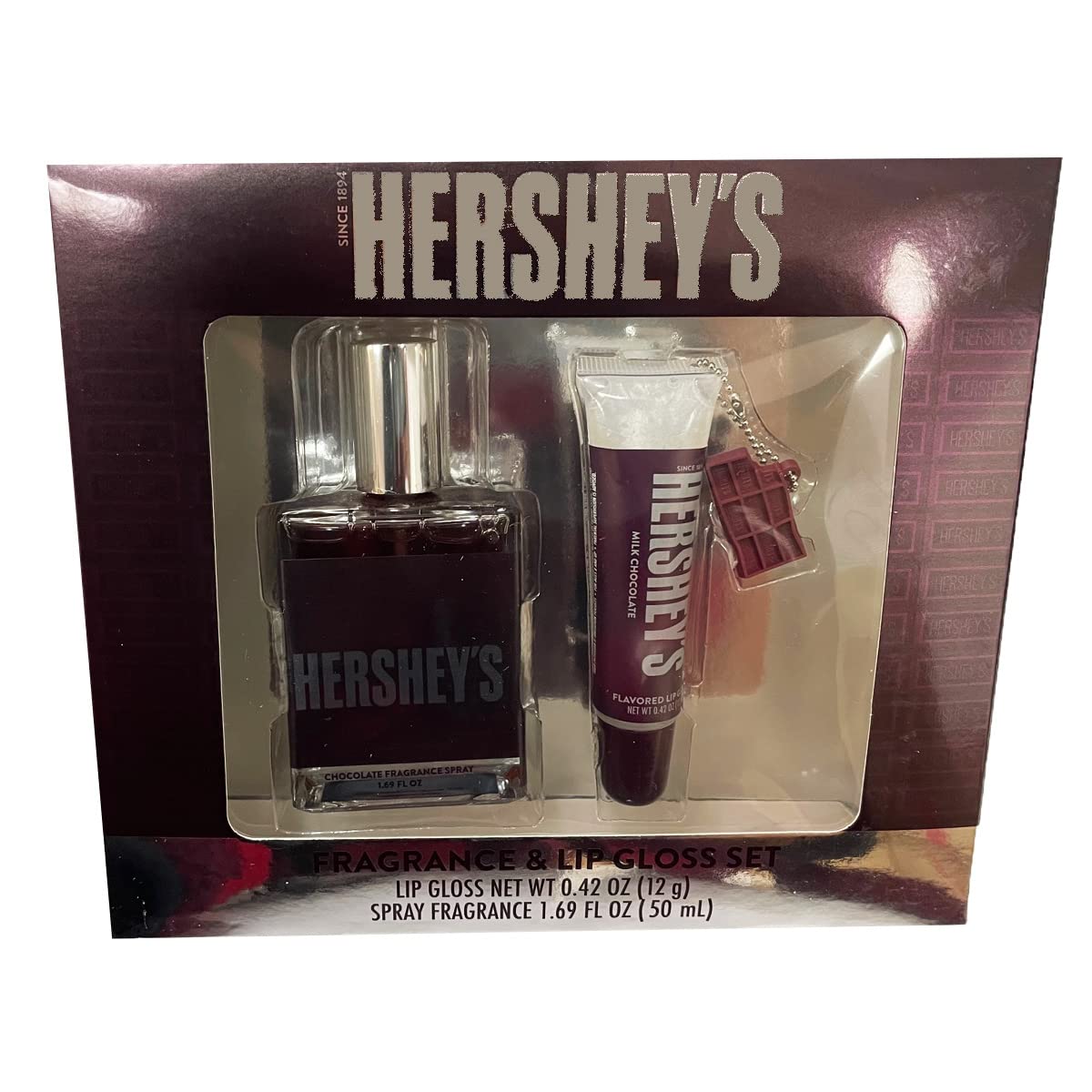 Taste Beauty 2-Piece Milk Chocolate Scented Fragrance and Flavored Lip Gloss Set by Hershey