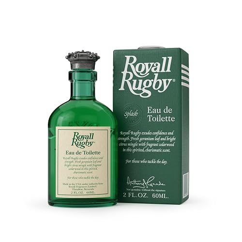 ROYALL RUGBY, Men's Eau de Toilette, Fresh Green & Citrus Fragrance - 2 Fl oz Splash
