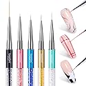 Beetles Gel Polish Nail Art Liner Brushes 5Pcs Painting Art Design Pen Set Diamond Application Rhinestone Handle Dotting Drawing Sizes 5 7 9 11 20mm