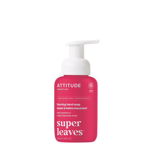 ATTITUDE Foaming Hand Soap, EWG Verified, Plant and Mineral-Based Ingredients, Vegan and Cruelty-free Personal Care Products,Pink Grapefruit, 10 Fl Oz Beauty & Personal Care BIO SPECTRA ATTITUDE