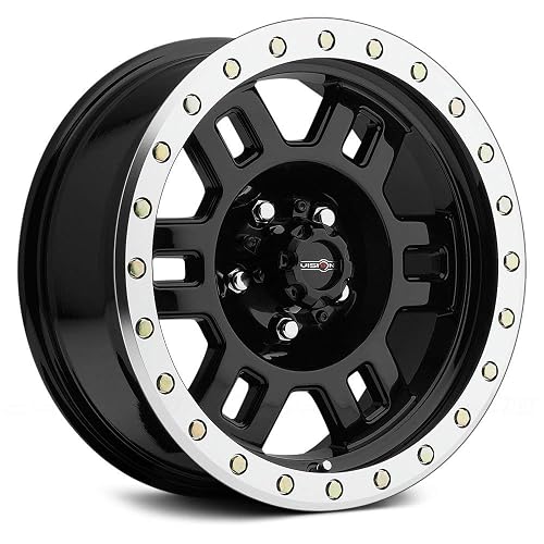 VISION 398 Manx Gloss Black Machined Lip 17X8.5