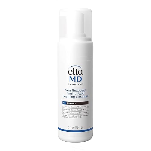 EltaMD Skin Recovery Amino Acid Foaming Cleanser, Gentle Face Cleanser for Sensitive Skin, Proven to Gently Remove Makeup and Sunscreen,Fragrance Free