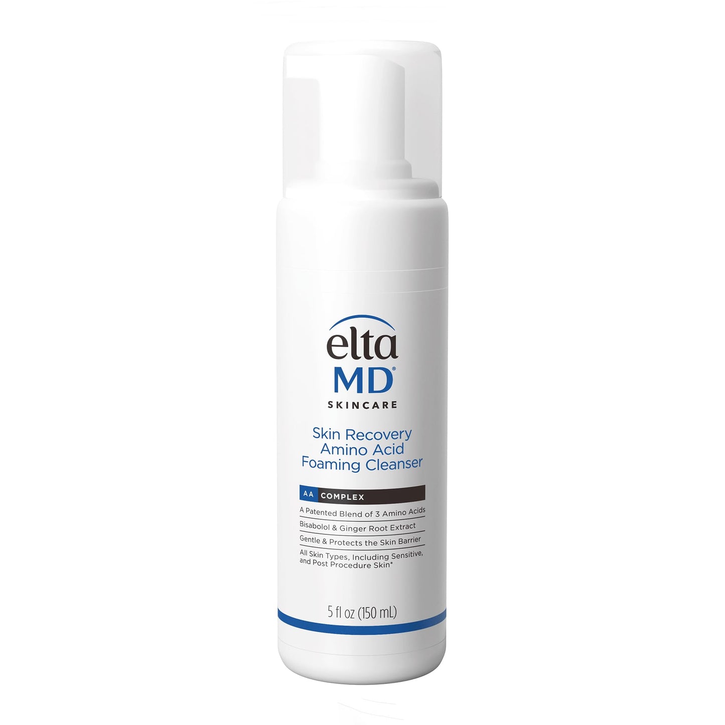 EltaMD Skin Recovery Amino Acid Foaming Cleanser, Gentle Face Cleanser for Sensitive Skin, Proven to Gently Remove Makeup and Sunscreen,Fragrance Free