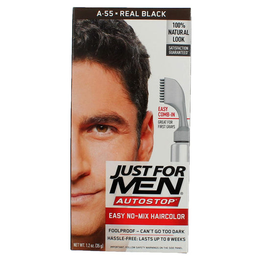 JUST FOR MEN AUTO STOP COMB IN REAL BLACK A55