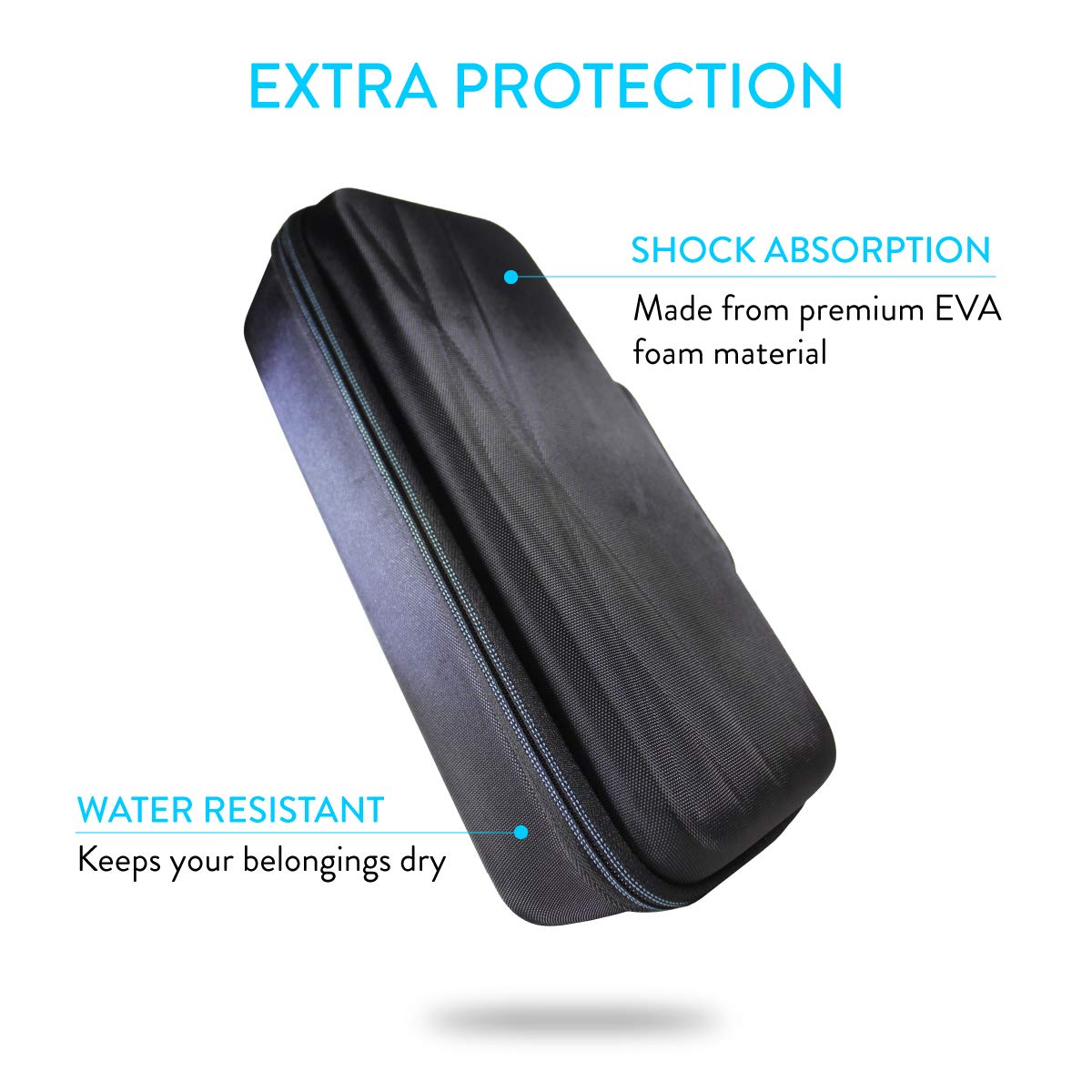TUDIA EVA Empty Travel EVA Case Compatible with Remington Shine Therapy 1, ANNLARY, Conair Double Ceramic Flat Iron, L'ANGE Mini Travel Size Hair