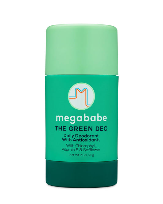 Megababe Daily Deodorant - Green Deo - Summer and Hot Weather Essential - Odor-neutralizing Chlorophyll - Aluminum-Free, All Natural - 2.6 oz Beauty and Personal Care Megababe