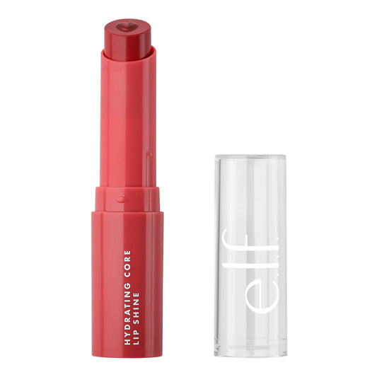 e.l.f. Hydrating Core Lip Shine with Shea Butter & Vitamin E, Tinted Lip Balm for A Smooth, Glossy Finish & Long-Lasting Moisture, Joyful Pink Rose Beauty & Personal Care e.l.f.