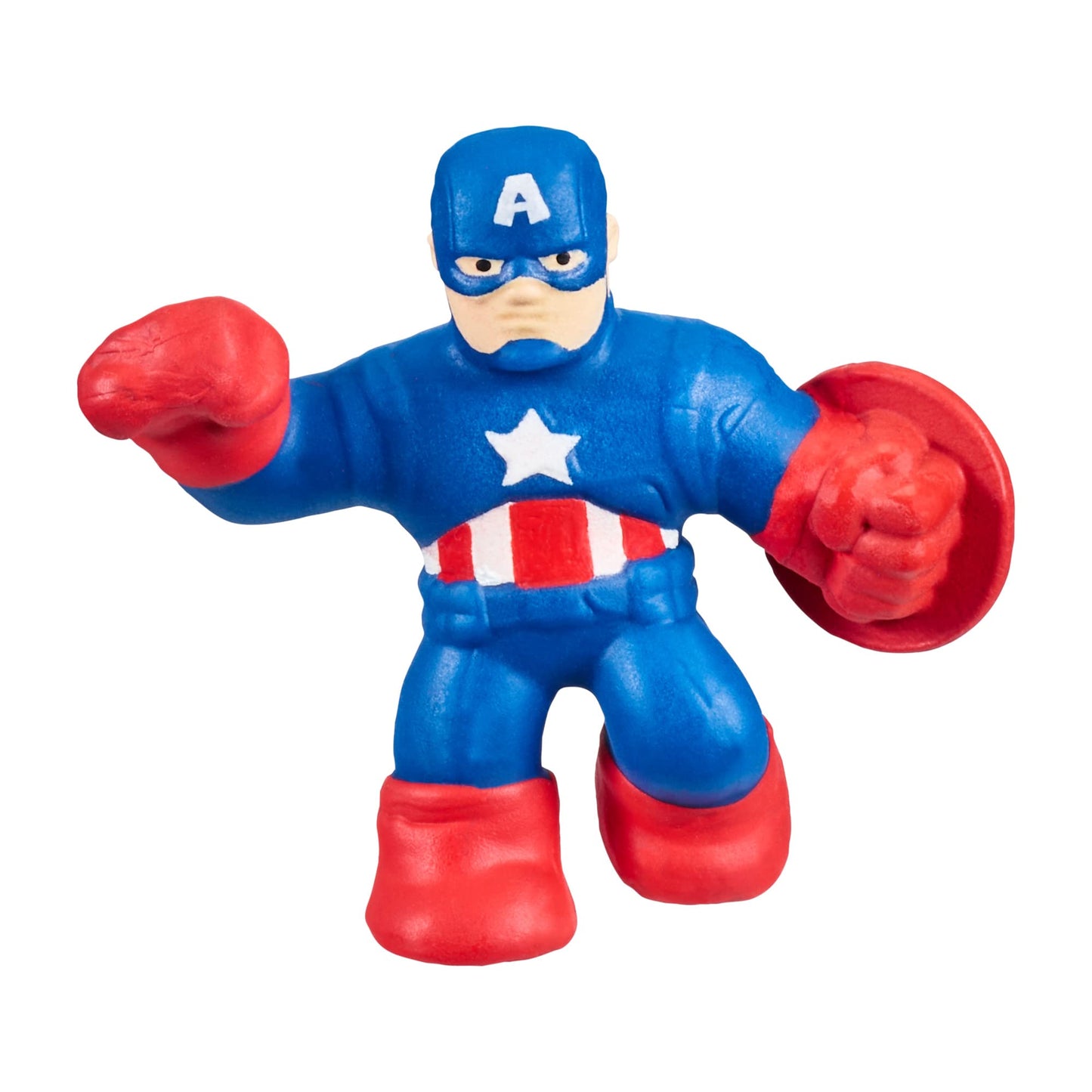 Heroes of Goo Jit Zu Marvel Mega Mini 6-Pack – Squishy Stretchy Gooey Heroes: Iron Man, Spider-Man, Captain America, Hulk, Miles & Black Panther