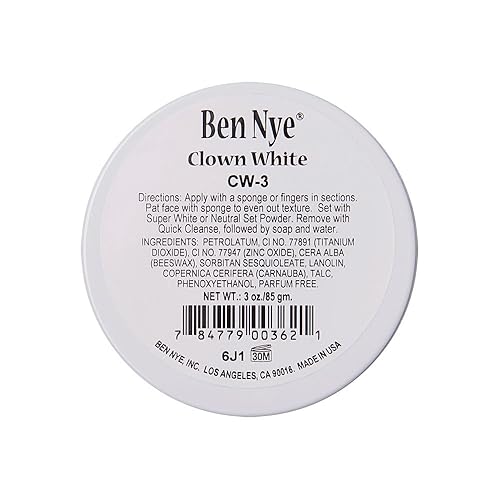 Ben Nye Clown White Makeup ,3 oz