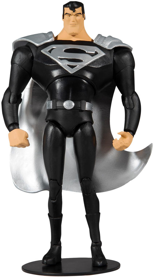 McFarlane Toys DC Multiverse Superman Black Suit Variant (Superman: The Animated Series) 7" Action Figure with Accessories