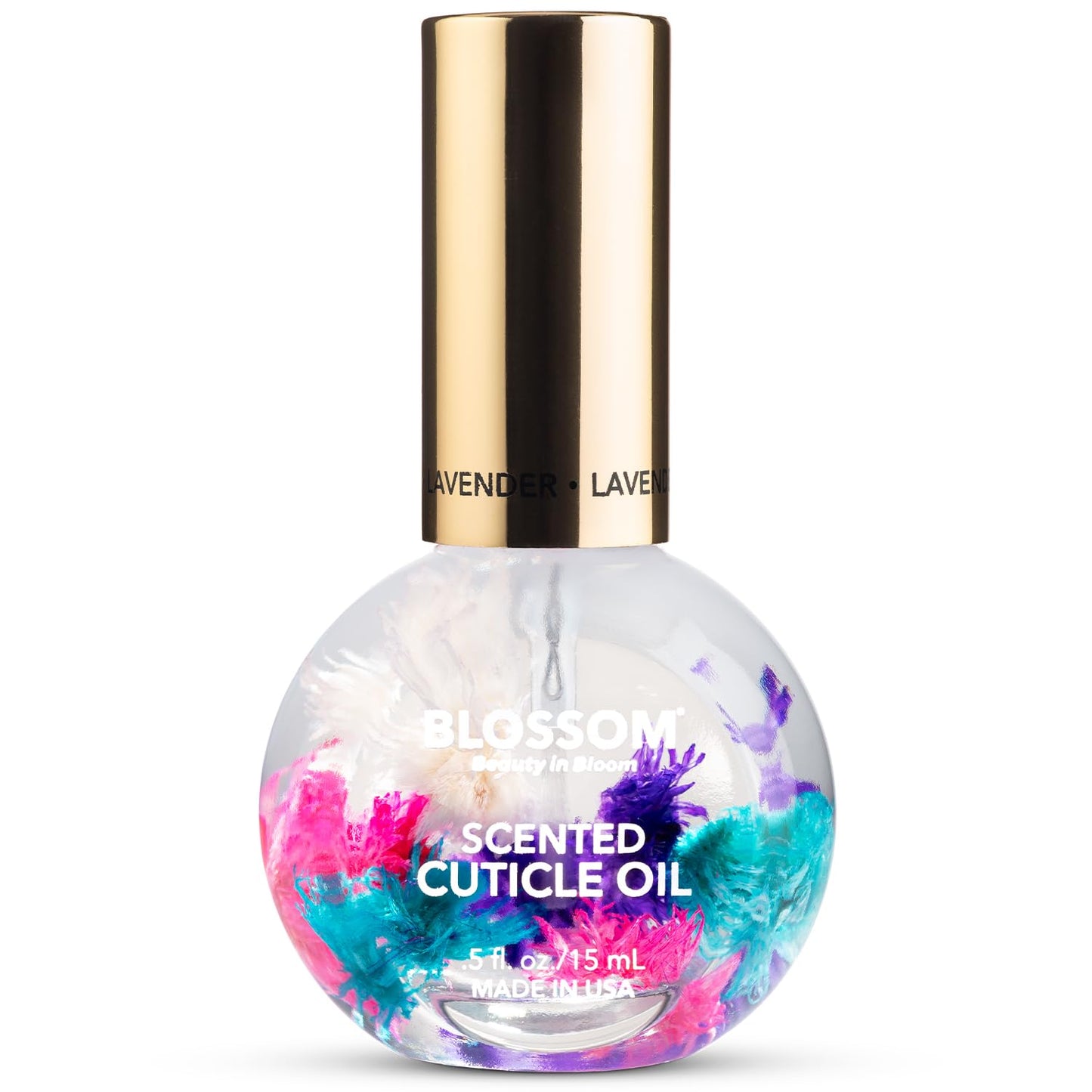 Blossom Cuticle Oil for Nails, Hydrating, Moisturizing, Scented Nail Oil Cuticle Care, Infused with Real Flowers, Made in USA, 0.5 fl. oz, Lavender Beauty and Personal Care Blossom Default Title