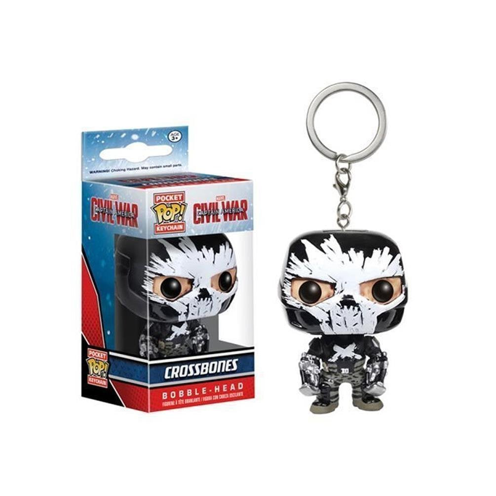 Funko POP Keychain: Captain America 3: Civil War Action Figure, Crossbones