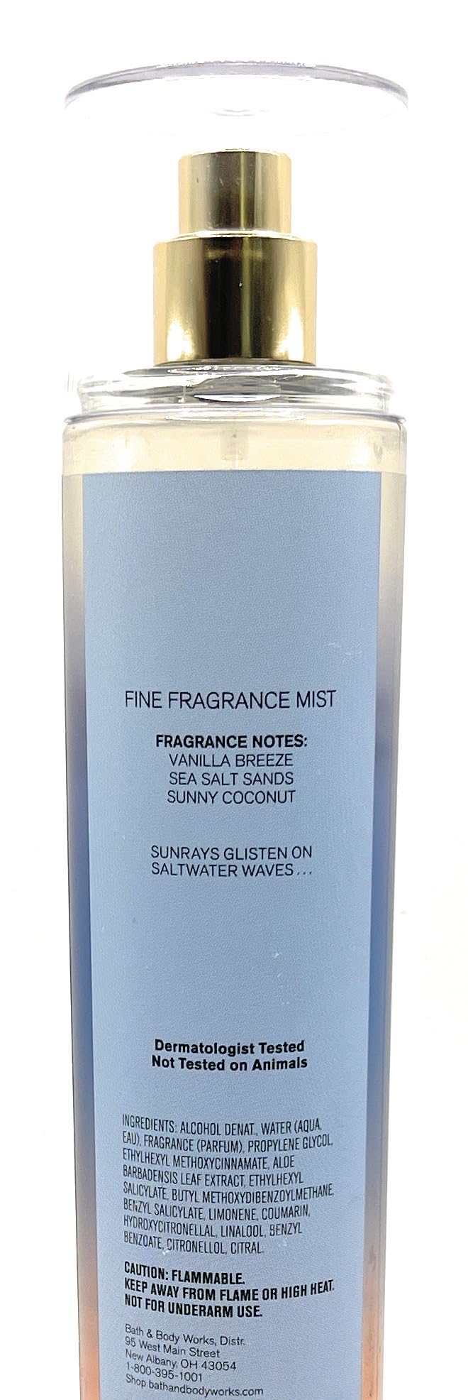 Bath & Body Works Summertime Surf Fine Fragrance Mist 8 Fluid Ounce Spray