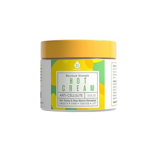 PURSONIC Anti Cellulite Cream & Muscle Relaxation Hot Cream - Reduce Varicose Veins, Firm, Tighten & Improve Skin Texture - Hydrate with All-Natural