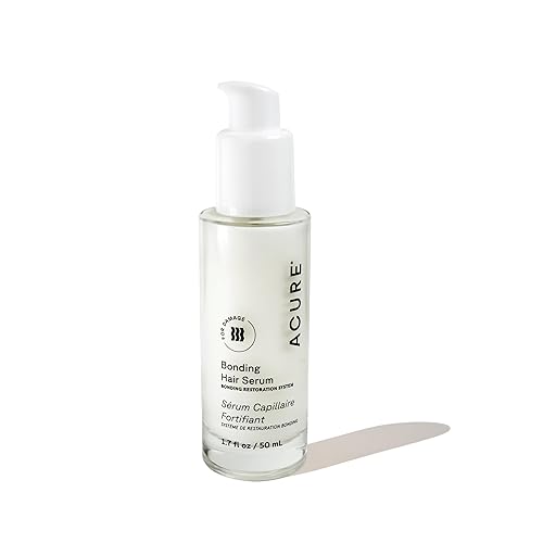 Acure Bonding Hair Serum - Leave In Hair Oil for Damaged and Frizzy Hair, Treatment for Damage, Split Ends, Use on Dry, Curly, & Straight Locks