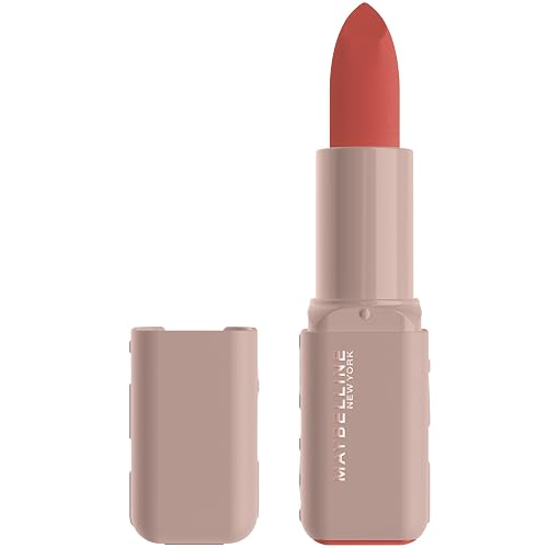 MAYBELLINE Serum Lipstick, Hydrating Lip Makeup with 8HRs of Lip Plumping Moisture with Hyaluronic Acid + Oil Blend, Maybe It's... (Terracotta Rose