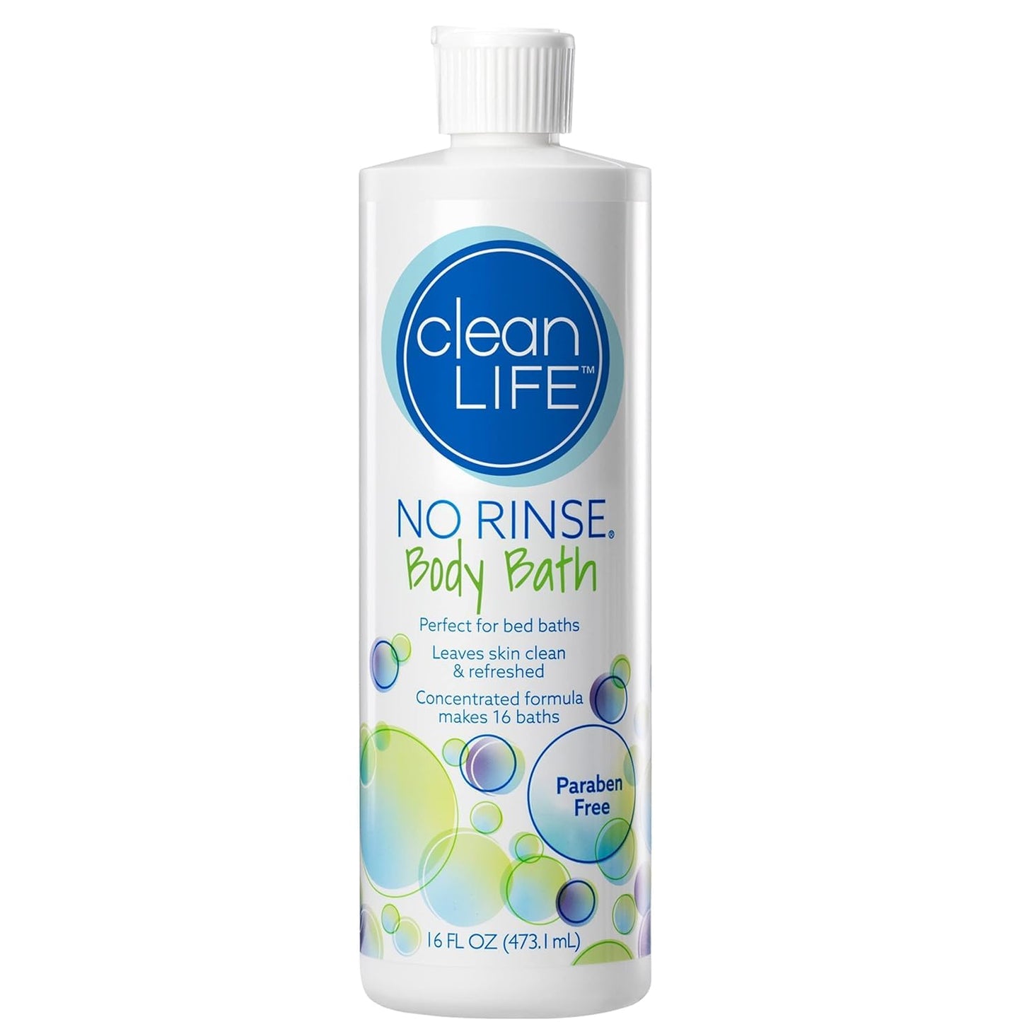 No-Rinse Body Bath, Concentrated Liquid, Lightly Scented, 16 oz. Bottle, 1 Count Beauty & Personal Care No-Rinse