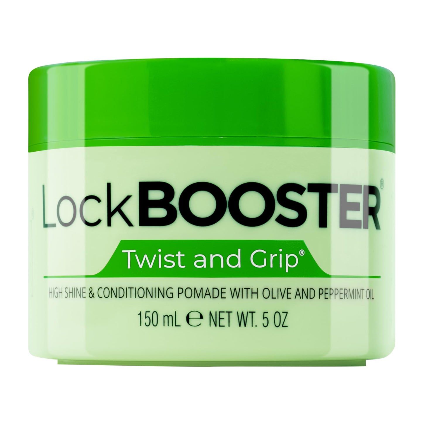 Style Factor Lock BOOSTER Twist & Grip Braid Gel (5 Oz.) with Olive&Peppermint Oil- Strong Hold, Flake-Free, Frizz-Free Hair Braiding Gel for Defined