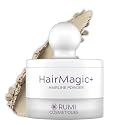 Rumi Cosmetiques HairMagic+ Root Touch Up Powder for Mature Women - Instant Gray Hair Coverage & Hairline Filler - Water-Resistant, Natural Finish