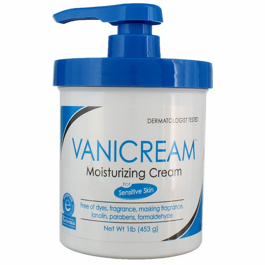 Vanicream Moisturizing Skin Cream for Sensitive Skin 1lb (Pack of 8)