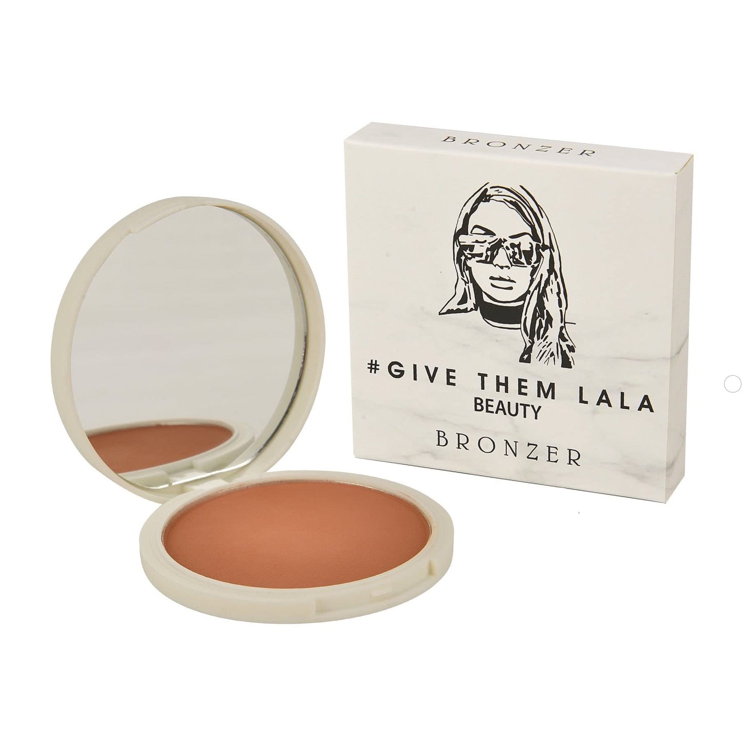 GIVE THEM LALA BEAUTY Bronzer Powder - BARBADOS Tan Color Butter Bronzer - Luxurious Matte Bronzer Available in Four Shades - Cruelty Free Face