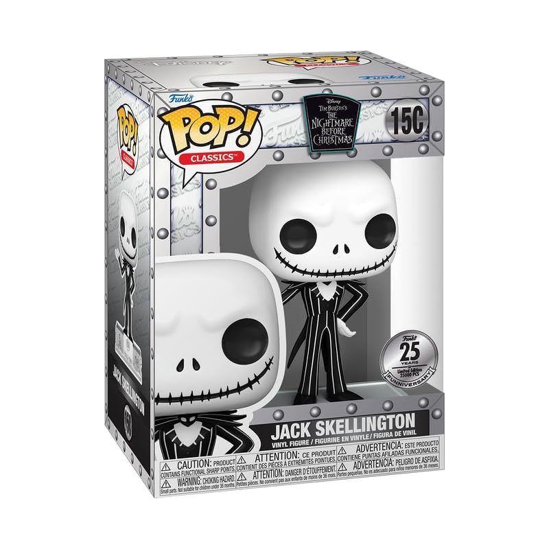 Funko Pop! Disney Classics: NBC Nightmare Before Christmas - Jack Skellington 25th Anniversary (Fun Fest 2023 Shop Exclusive)