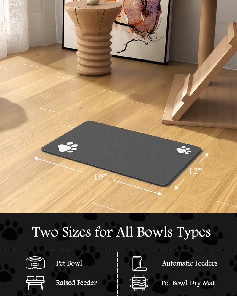 Pet Feeding Mat – Absorbent, Quick Dry Dog Food & Water Bowl Mat, No-Stain Pet Supplies for Messy Drinkers