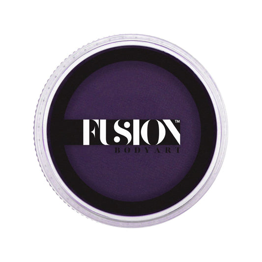 Fusion Body Art Pro Face Paint | Prime Deep Purple (32gm), Professional Quality Water Activated Face and Body Paint Supplies Single Makeup Cake