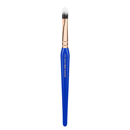 Bdellium Tools Professional Makeup Brush - Golden Triangle 775 Duet Fibre Shader - With All Vegan and Soft Synthetic Fibers, For Shading Eyeshadow