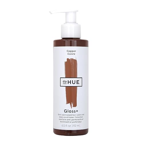 dpHUE Gloss+, Copper - Boosts Fading & Faded Hair Color - 8-12 Applications per Bottle - Lasts Up to 8 Washes