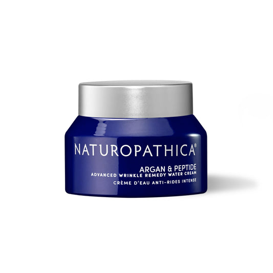 Naturopathica Argan & Peptide Advanced Wrinkle Remedy Water Cream, Anti-Aging Daily Facial Moisturizer for Normal and Mature Skin, Firming Face Cream