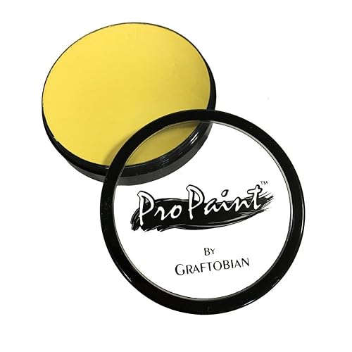 Graftobian Makeup ProPaint Face & Body Paint - Light Yellow 30ml - Halloween Makeup - Costume Makeup for Adults - Body Paints for Adults - Face Paint