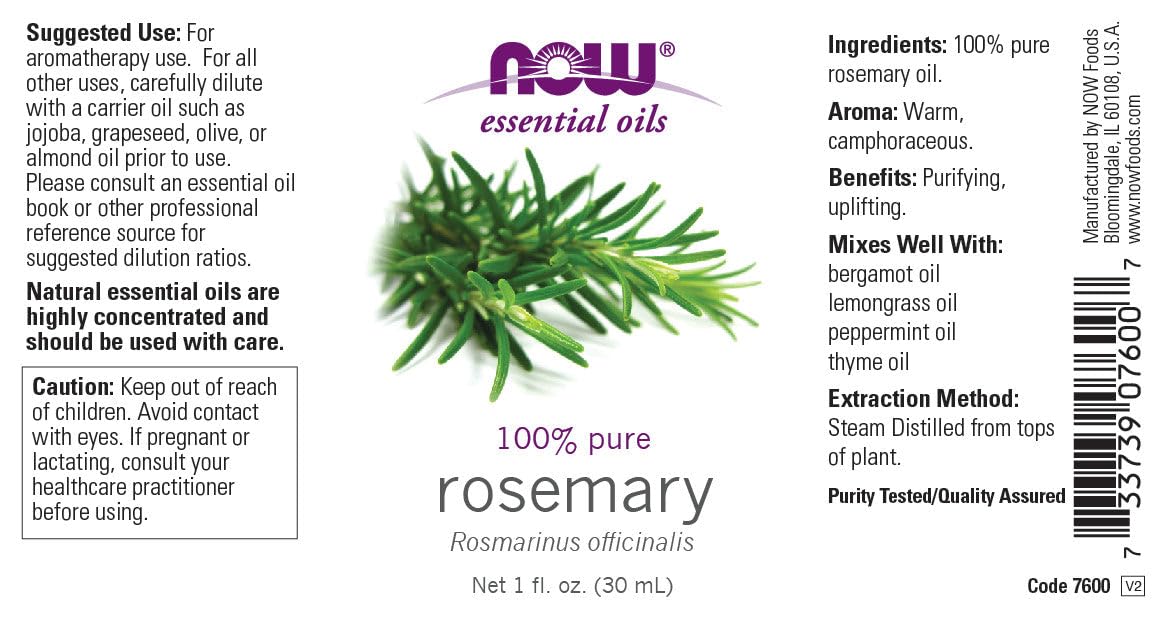 Now Foods Rosemary Oil, 1 OZ