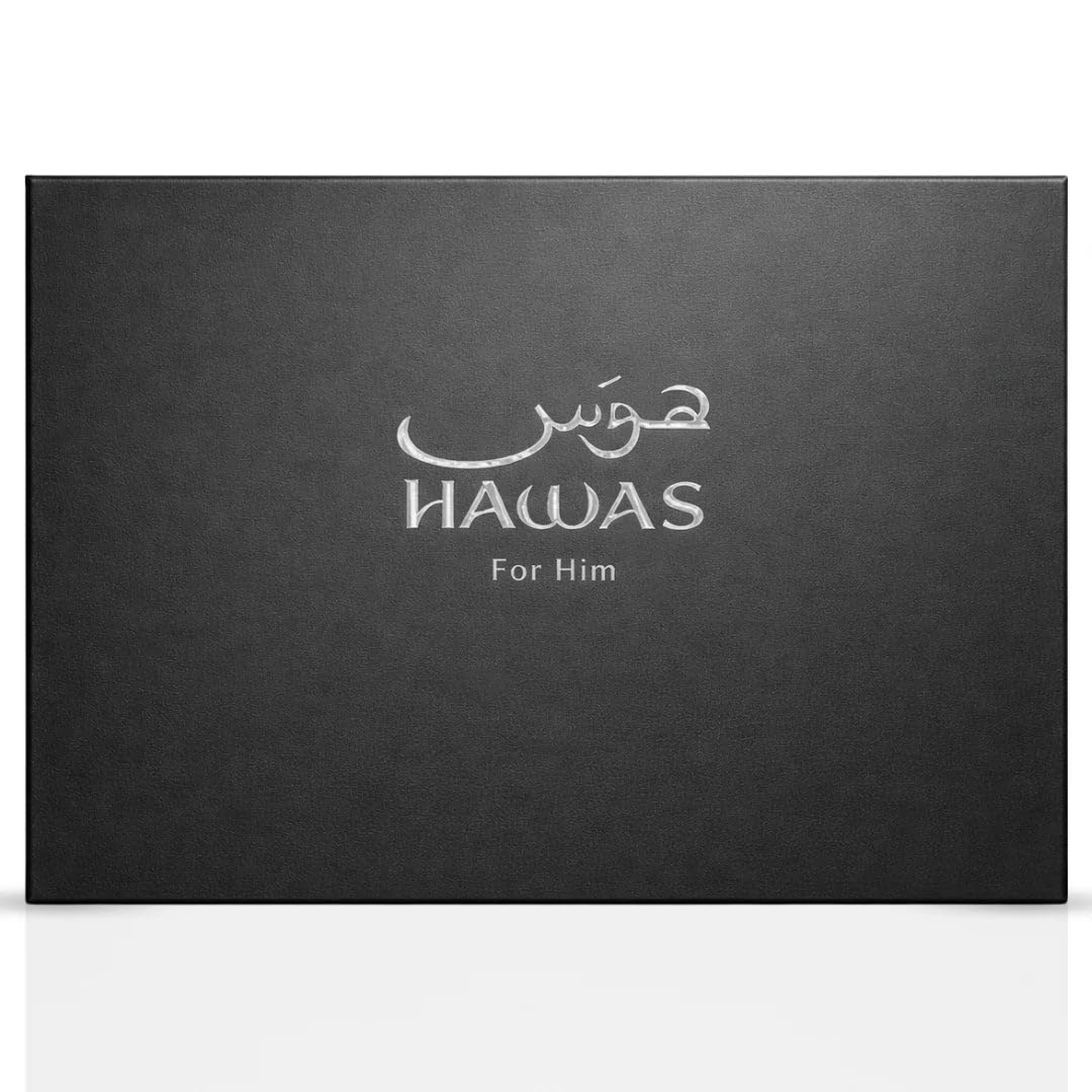 RASASI Hawas Fire For Men 3 Piece Gift Set Eau De Parfum Spray, Face & Beard Wash & Shower Gel 100ml (3.4 Oz) Beauty & Personal Care RASASI