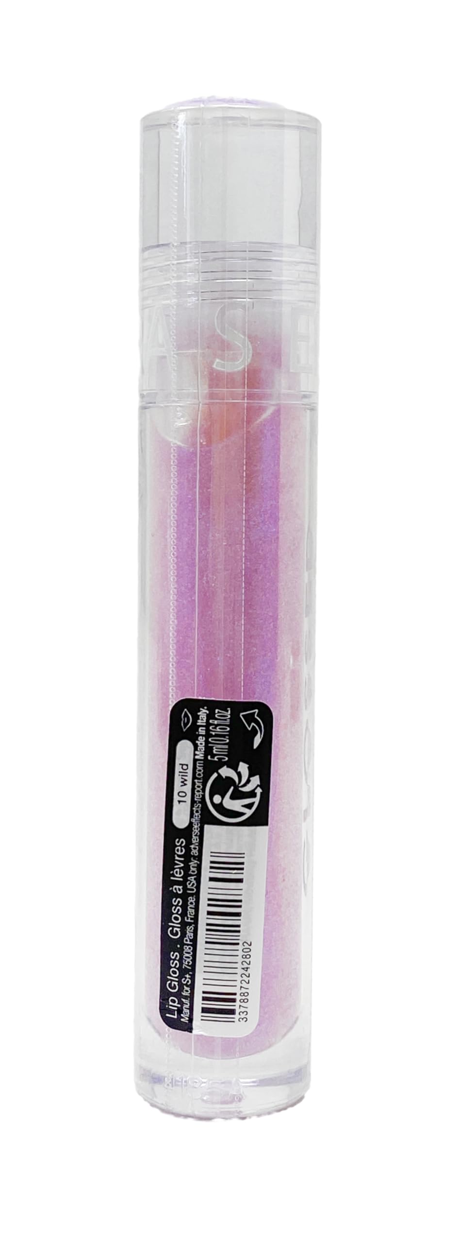 SEPHORA Collection Glossed Lip Gloss - 10 Wild (clear with blue-violet duochrome pearls) 0.16 oz / 5 mL